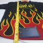 MX MOTOCROSS Flames Black Red Yellow Jersey Shirt Boys / Youth Large 14-16