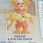 Disney Junior Muppet Babies Fozzie Bear Poseable Figure With Bow and Arrow