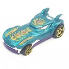 Hot Wheels Howlin Heat 2018 Metalflake Teal Street Beasts Blue Green  Loose