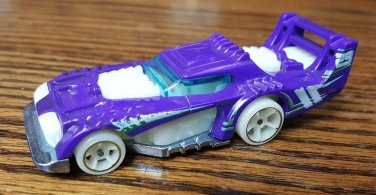 2014 Hot Wheels Two Timer Purple Glow in Dark Race Night Storm