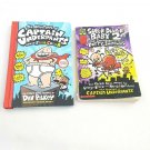 Lot Of 2 Books Captain Underpants Full Color HC Super Diaper Baby SC