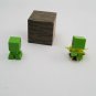 Minecraft Grass & End Stone Series Mini Figures Creepers Exploding + Wood Cube