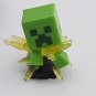 Minecraft Grass & End Stone Series Mini Figures Creepers Exploding + Wood Cube