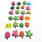 Lot of 24 Plastic Colorful Turtles Frogs Tortoises  Educational Toys Animals