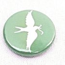 Button Pin Art Pin Dove Olive Branch Silhouette Peace Anti-War War Protest
