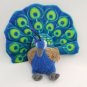 Wild Republic Peacock Plush Stuffed Animal Bird Top Quality 2017 EUC!