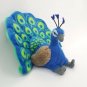Wild Republic Peacock Plush Stuffed Animal Bird Top Quality 2017 EUC!