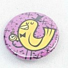 Button Pin Art Pin Bird Top had Pocket Watch Bow Tie Park La Fun 2008