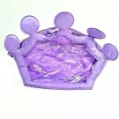 Creative Designs Intl Purple Crown Plastic Clear Front Gift Make Up Bag Queen
