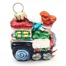 Mini Train European Blown Glass Christmas Tree Ornament Railroad Locamotive
