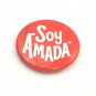 Pinback Button Pin Soy Amada Helzberg Foundation I Am Loved In Spanish Red