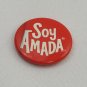 Pinback Button Pin Soy Amada Helzberg Foundation I Am Loved In Spanish Red