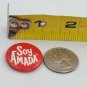 Pinback Button Pin Soy Amada Helzberg Foundation I Am Loved In Spanish Red