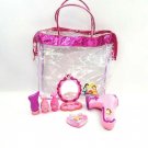 Disney Princess Pretend Makeup Lot Hair Dryer Mirror Toys with Bag