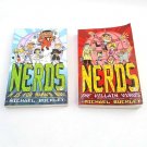 Lot of 2 NERDS Paperback Books by Michael Buckley Mama'a Boy #2 Villain Virus #4
