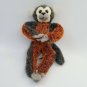 Russ Berrie GASPARD Monkey Plush Stuffed Animal Bendable Legs 11"