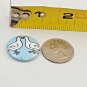 Vintage 1998 Button Pin Noah Lyon Art Pin Doves Love Birds Peace Badgebomb