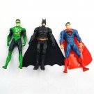 Mattel DC Superheros Lot Of 3 Superman Batman Green Lantern 4" Loose Figures
