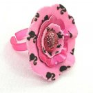 McDonald's Happy Meal Barbie Pink Flower Ring Toy Jewelry 2009 Loose