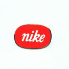 Rare Vintage Nike Lapel Pin 1970's Logo Orange Lower Case Italics Hat Tie HTF