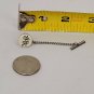 Vintage Monogramed Tie Tack Pin Black White Silver Initials CWK