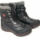 Cougar Chamonix Canada Lace Up Waterproof Black Winter Boots Woman Size 7M
