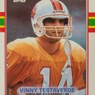 Topps 1989 #327 Tampa Bay Buccaneers Vinny Testaverde Heisman Quarterback
