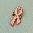 Pink Metallic Plastic Breast Cancer Awareness Ribbon Tack Pin