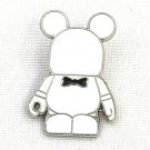 Disney Vinylmation Jr Blank Black Bow Tie Trading Pin White Mickey Only 2014