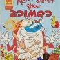 Ren and Stimpy Show #1B Mini Comic 1995 Wizard #50 Rare Gold Stamp Supplement