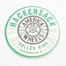 Vintage 1930's-1950's Roller Skating Rink Label Hackensack NJ America On Wheels