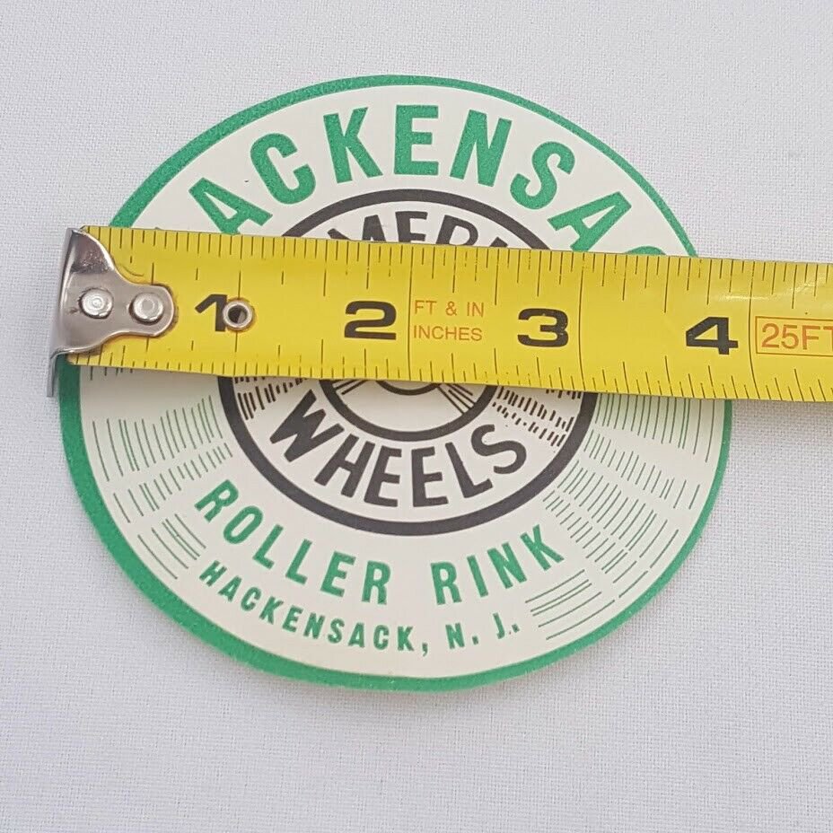 Vintage 1930's1950's Roller Skating Rink Label Hackensack NJ America On Wheels
