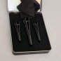 RUCKERCO Nail Clippers Set Black Matte Stainless Steel 3 pcs New Open Box