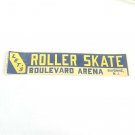 VTG 1930-50's Boulevard Arena Bayonne NJ Roller Skating Label Lets Skate Sticker