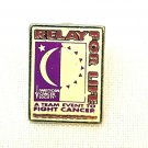 Vintage Lapel Pin American Cancer Society Relay For Life Sun Moon Star