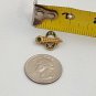 Vintage Beta Sigma Phi Sorority Fraternity Brooch Pin Seed Pearls & Green Stone