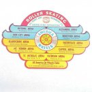 Vintage 1930-50's America On Wheels United Rink Operators Roller Skating Label