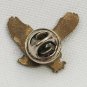 Vintage Diving Eagle Hawk Sparkle Glitter Pin Bird of Prey Lapel Hat Tie Brooch