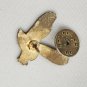 Vintage Diving Eagle Hawk Sparkle Glitter Pin Bird of Prey Lapel Hat Tie Brooch