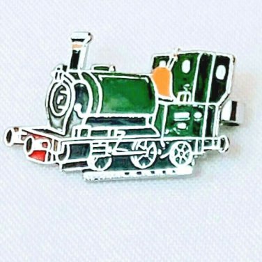Vintage Train  Shay Steam Engine Locomotive Enamel Pin Railroad Hat Lapel