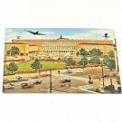Vintage Unposted Berlin Flughafen Tempelhof Airport Plane Traffic Old Cars