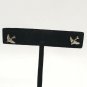 Barn Swallow Gliding Bird Silver Tone Stud Earrings