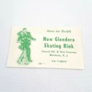 Vintage 1930-50's Roller Skating Label New Glendora Rink Blenheim NJ