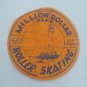 Vtg 1930-50's Roller Skating Label Hamids Million Dollar Pier Atlantic City NJ