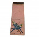 Vintage 1957 Matchbook Cover Ohio Blue Tip Matches Parakeets Pink