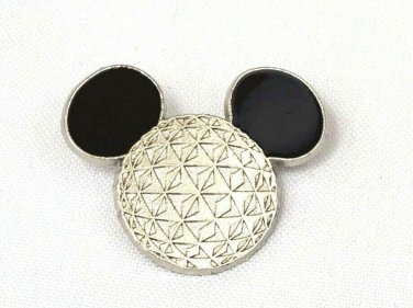 Disney Pin WDW Mickey Mouse Head Ears Icon Spaceship Earth Epcot World Showcase