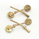 Vintage 1960s US Army Infantry Insignia Crossed Rifles Badge Military Pin