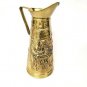VTG Peerage Brass Embossed Colonial Pub Tavern Scene Pitcher Made In England