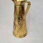 VTG Peerage Brass Embossed Colonial Pub Tavern Scene Pitcher Made In England
