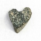 Heart Shaped Rock Natural Formed Gray With White Specks Love Valentine Luck 10g